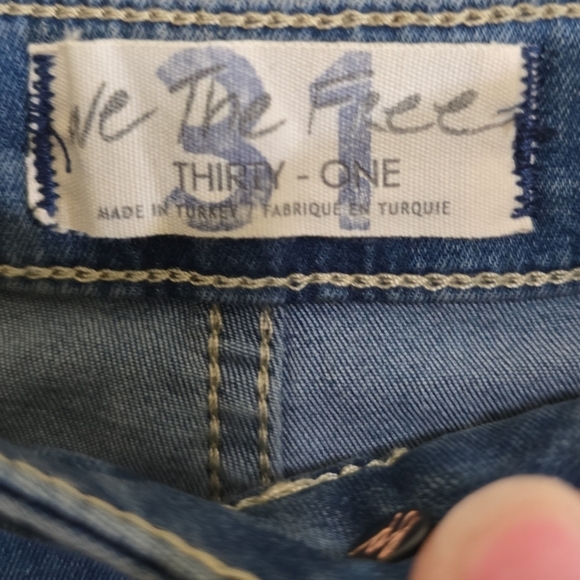 NWT Free People Just Float On Flare Jeans Jericho Blue 31 High Rise Bell Bottom - Picture 7 of 9